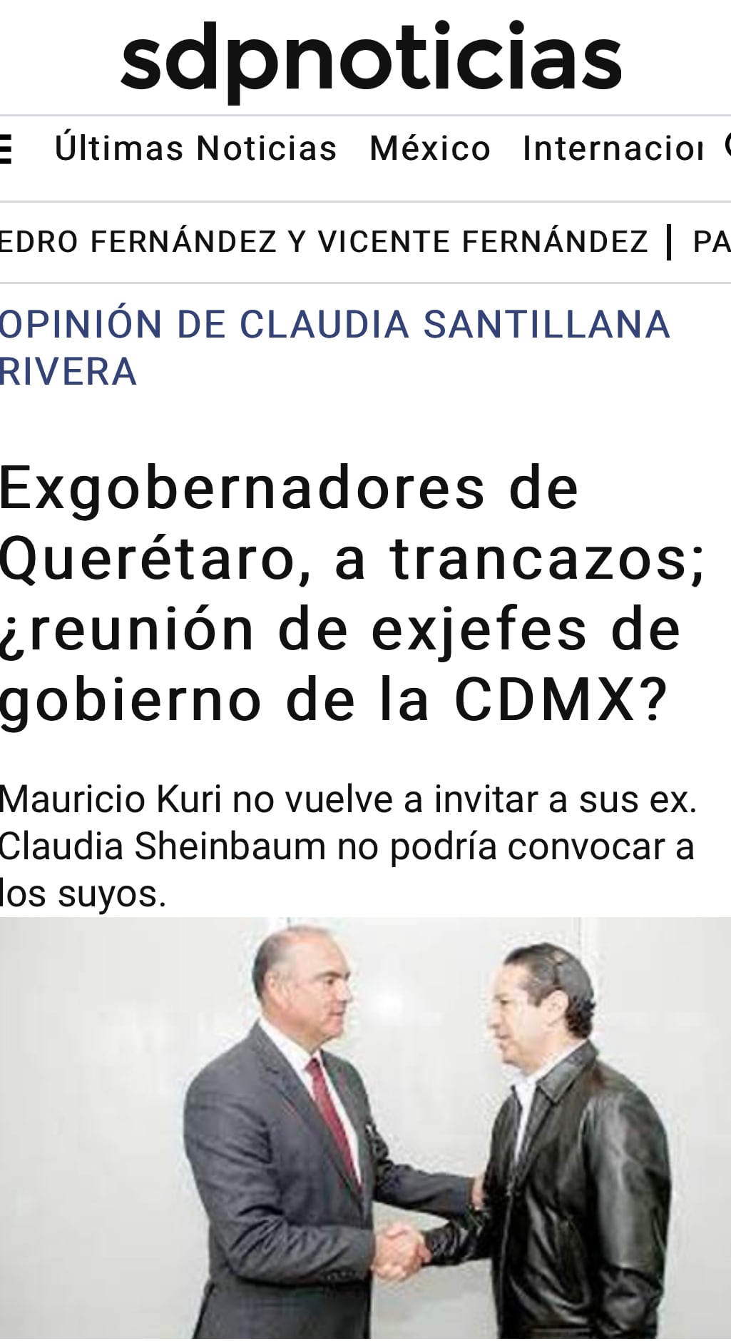 Columna plagiada por López Dóriga