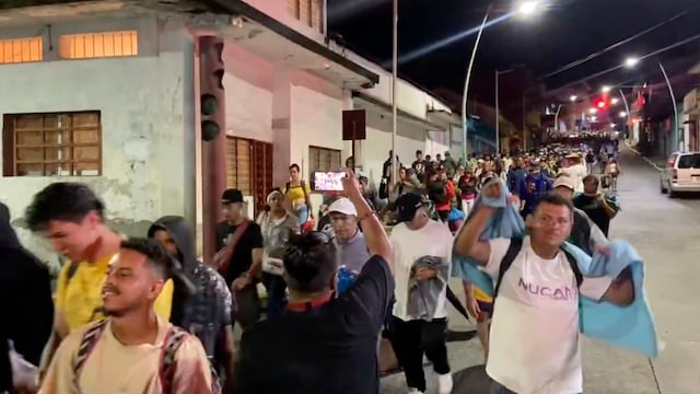 Caravana migrante rumbo a CDMX