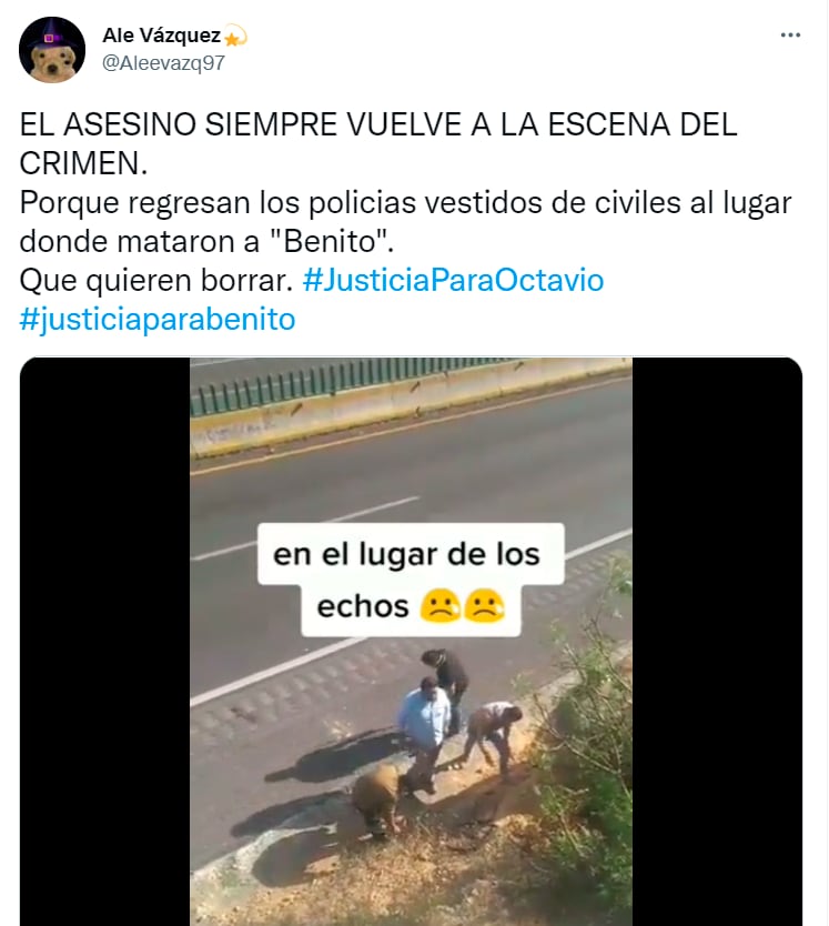 Captura de pantalla de Twitter