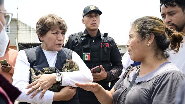 Delfina Gómez supervisa obras en Chalco