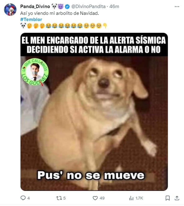 Memes por el sismo del 14 de diciembre