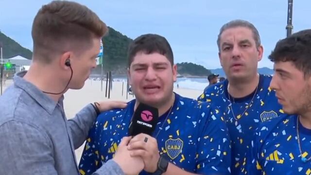 Un aficionado mexicano de Boca Juniors rompió en llanto tras contar el horror que vivió por el ataque de barristas de Fluminense.