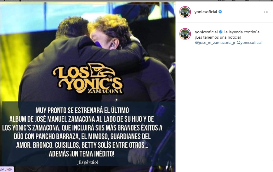 Los Yonic's, anuncian nuevo disco.
