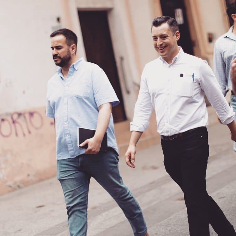 Agustín Basave y Luis Donaldo Colosio