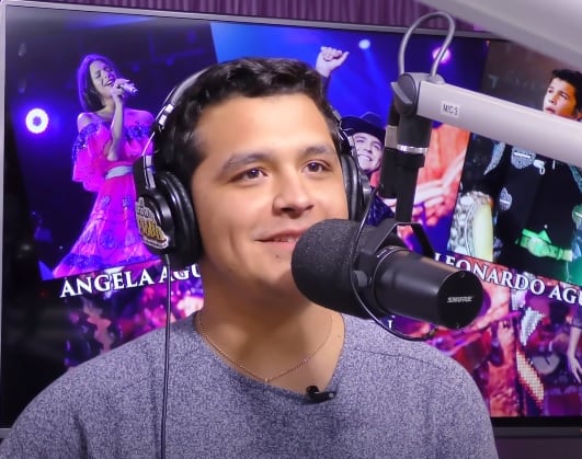 Christian Nodal cuando declaró que tenía un hijo en 2018.