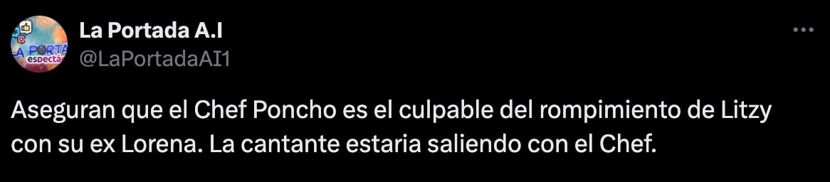Litzy y el chef Poncho Cadena estarían saliendo
