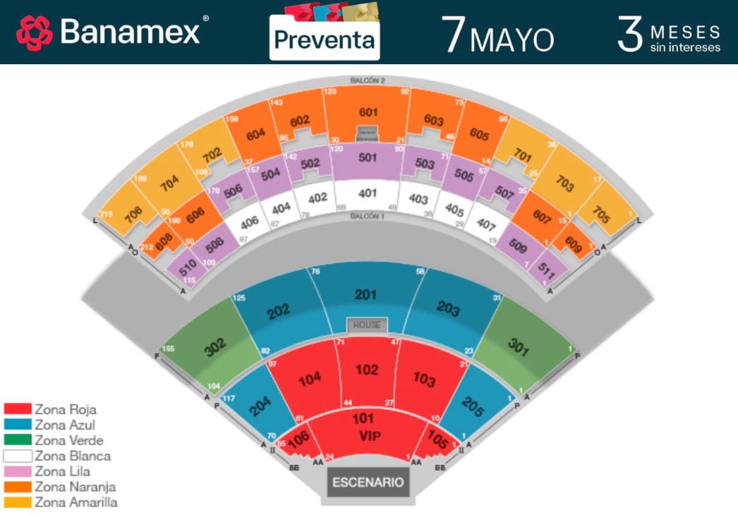Mapa del concierto de Bad Gyal en Guadalajara