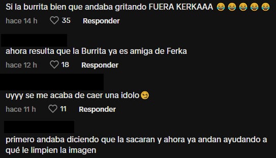 Critican a la Burrita Burrona por ya ser amiga de Ferka.