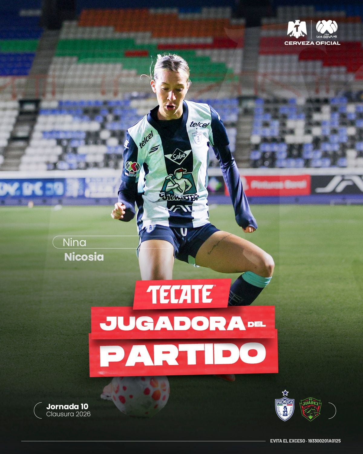 Tabla de posiciones de la Liga MX Femenil: Así marchan los equipos tras la Jornada 10 del Clausura 2026.