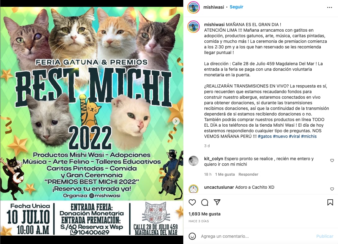 Anunció del 'Best Micho 2022'