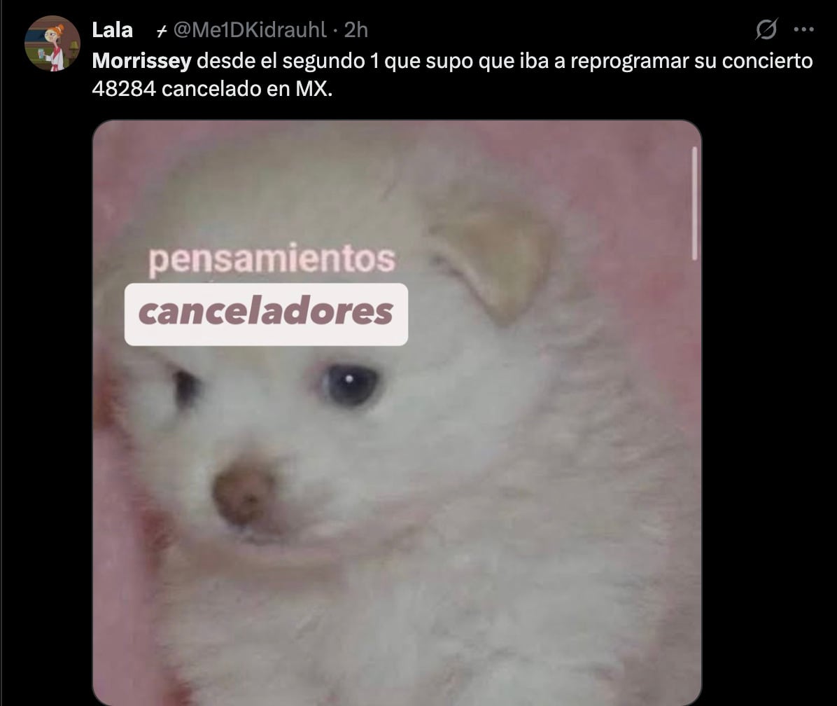 Morrissey cancela sus conciertos en México y provoca memes