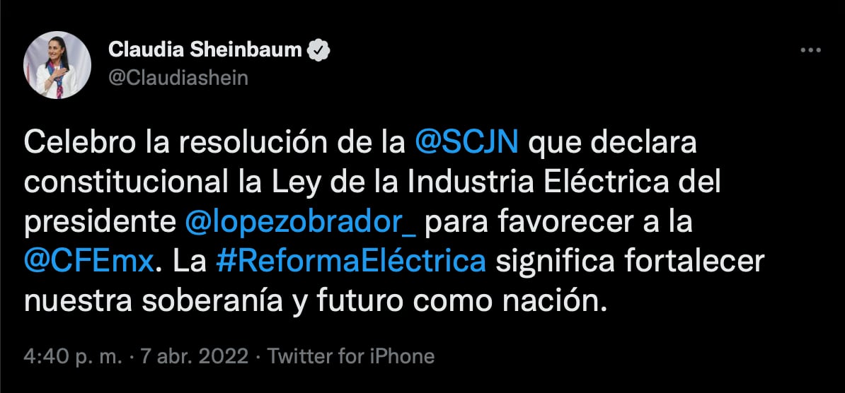 SCJN declara constitucional a la Ley de la Industria Eléctrica