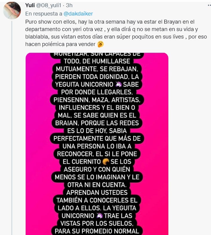 Crítica a Yeri Mua