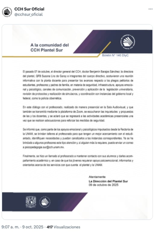 CCH Sur se compromete a reforzar la seguridad