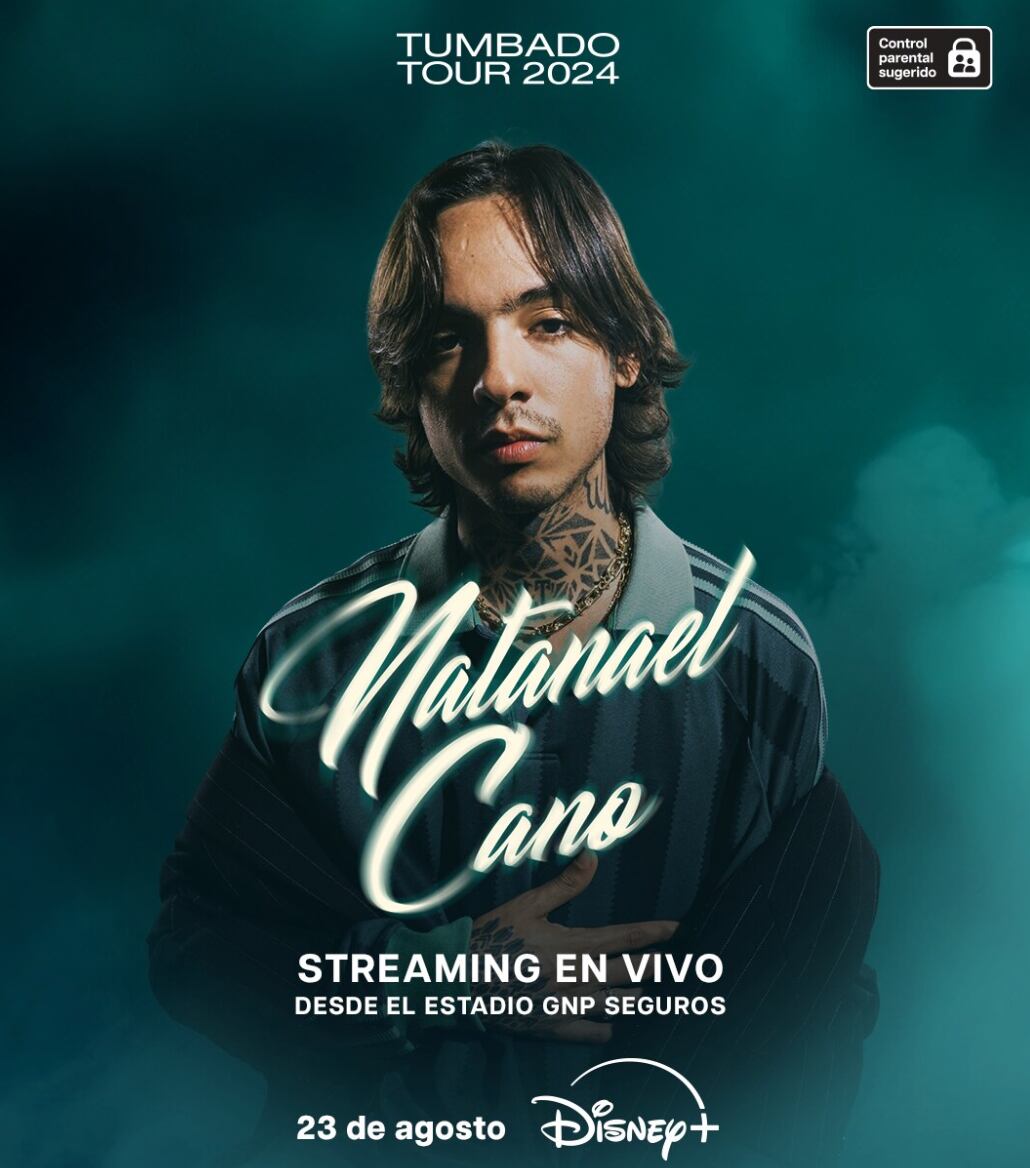 El concierto de Natanael Cano en el Estadio GNP Seguros se transmitió por Disney+