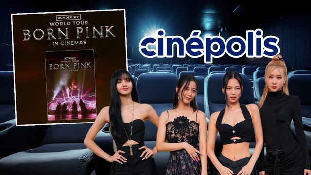 Postal del Born Pink World Tour de Blackpink en Cinépolis
