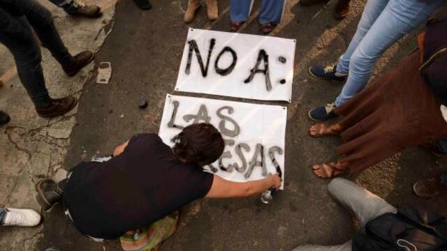 Protesta presas en el país.