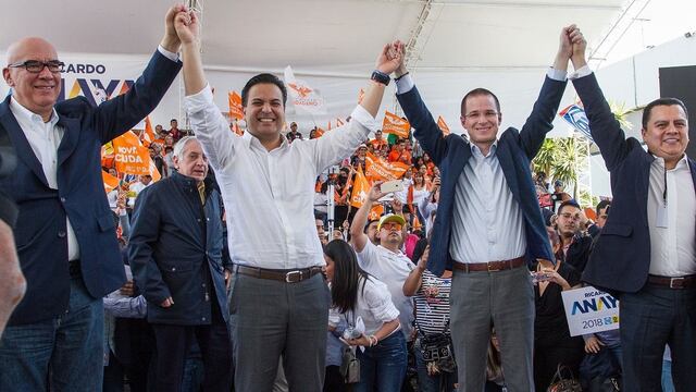 Por México al Frente durante registro de Ricardo Anaya como candidato