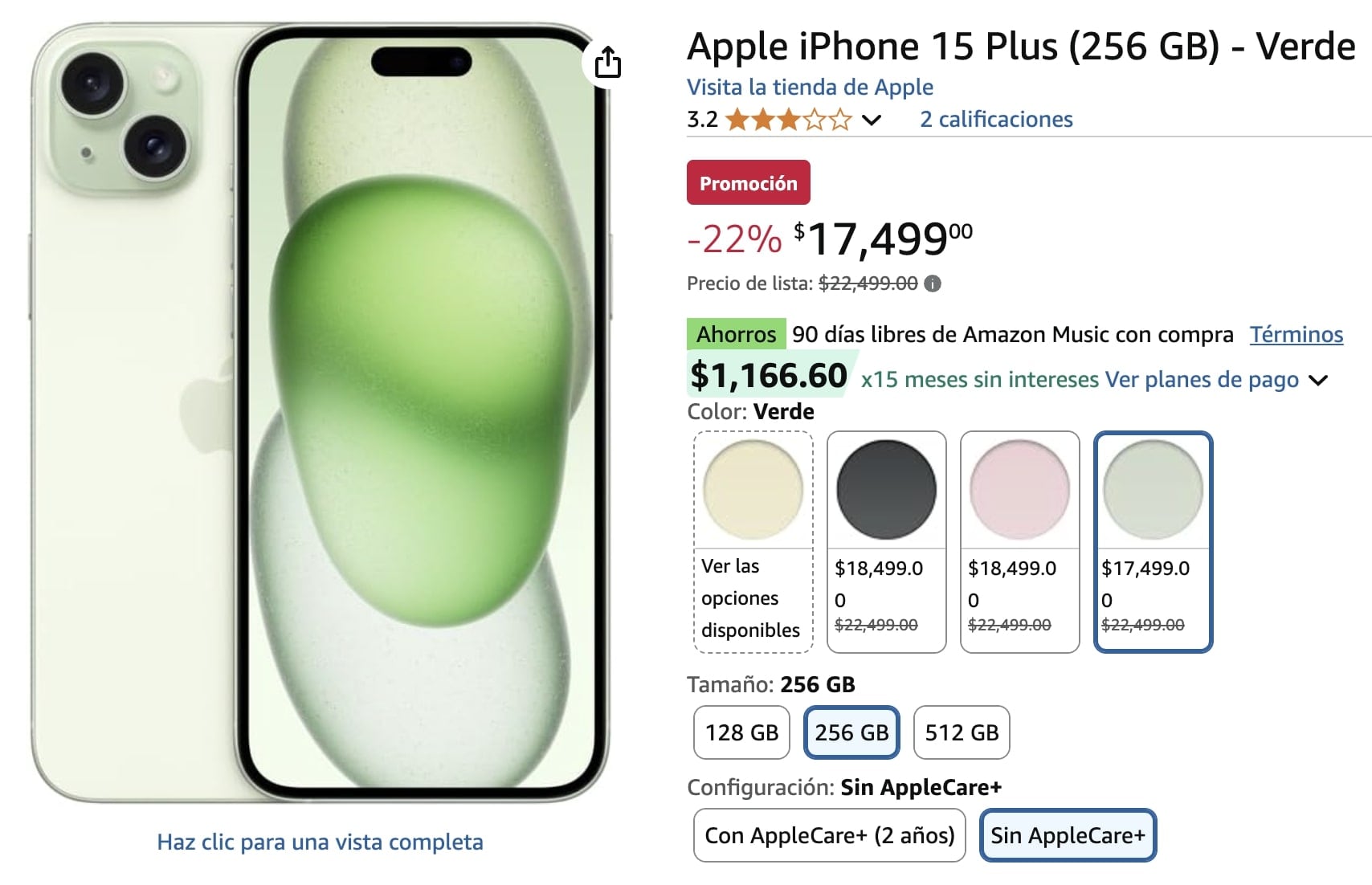 iPhone 15 Plus (256 GB)