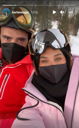 Karla Laveaga de vacaciones con Alejandro Fernández.