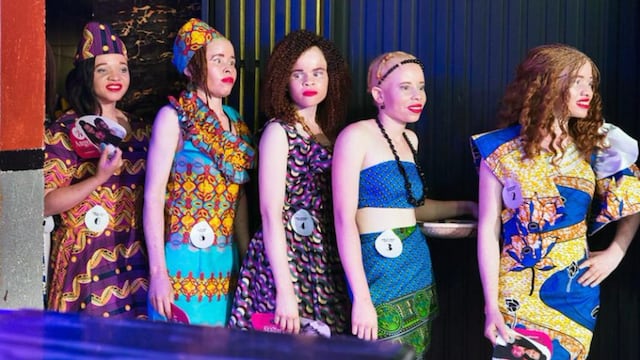 Algunas concursantes de Miss Albina 2018.