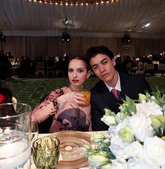 Matías Gruener con su hermana, Elisabetha.