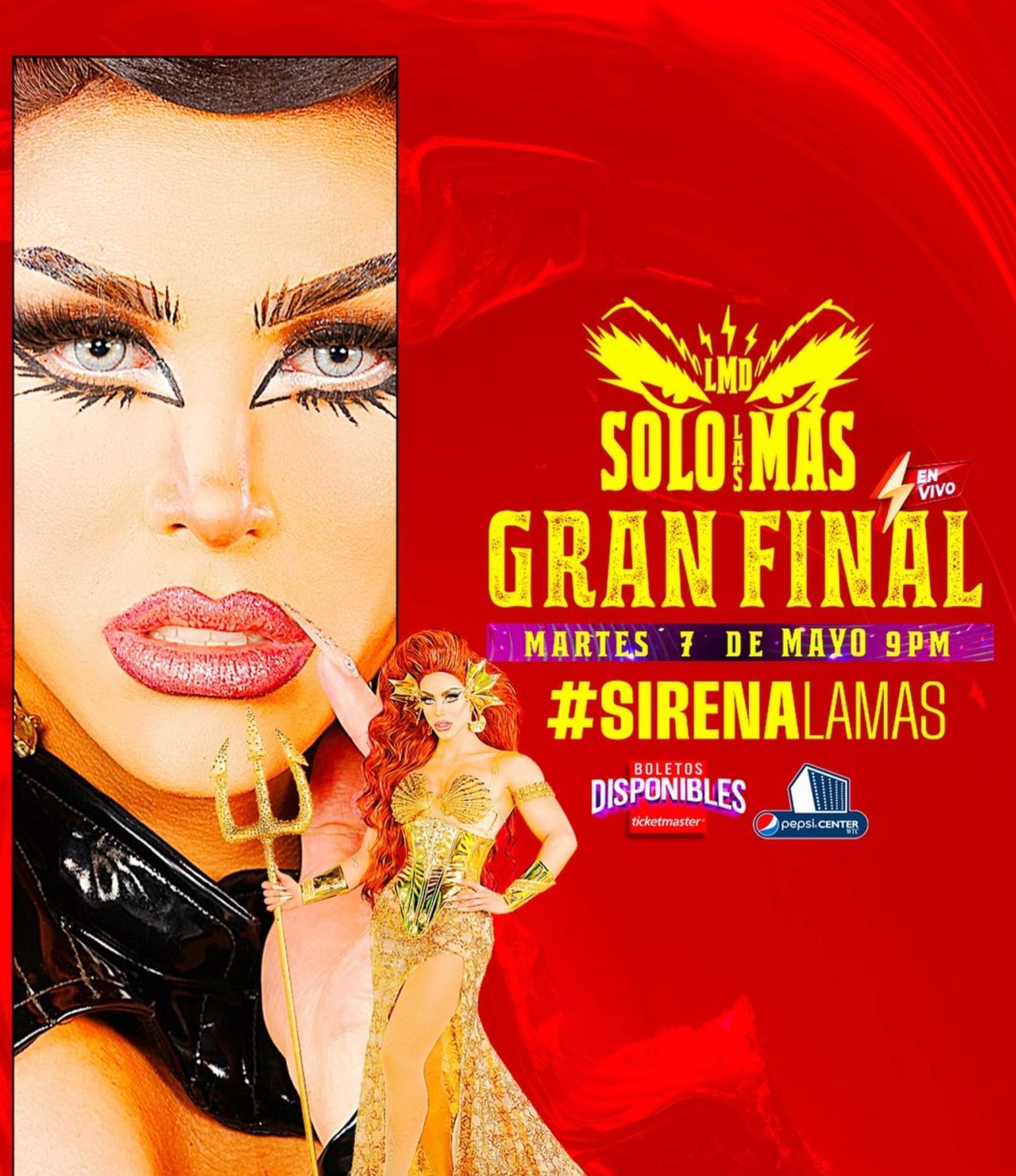 Sirena es una de finalistas de La Más Draga: Solo la Más