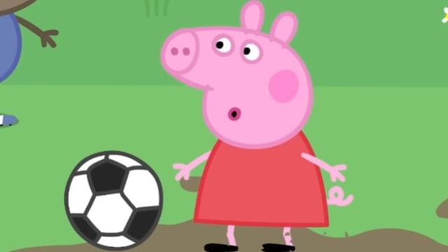 El primer partido de fútbol de Peppa Pig