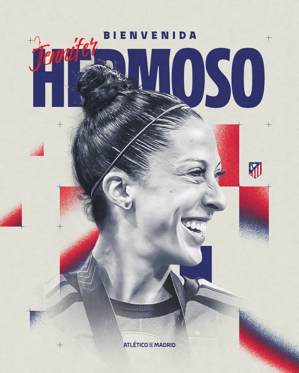 Jenni Hermoso regresa al Atlético de Madrid: firma hasta 2027.