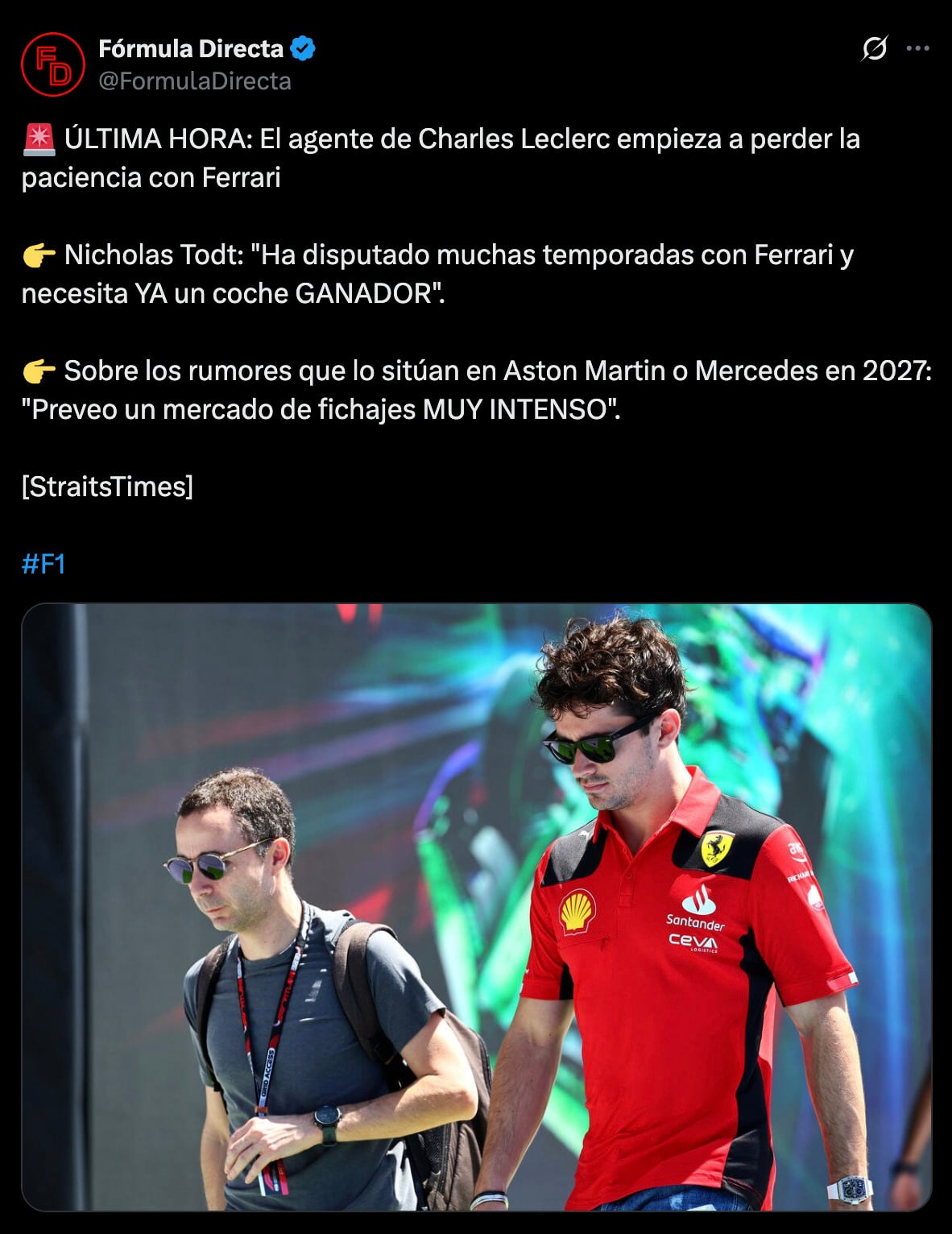 Charles Leclerc podría dejar Ferrari