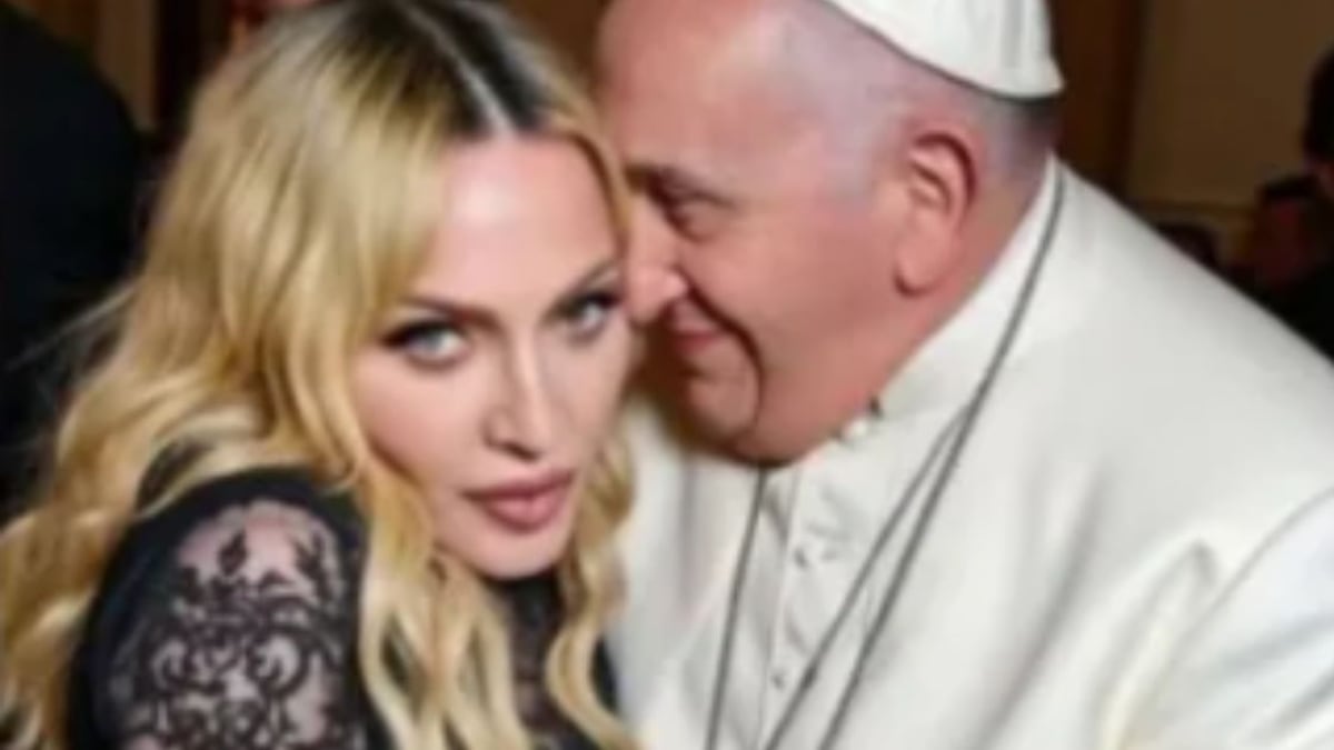 Las fotos de Madonna con el Papa hechas con inteligencia artificial que generan polémica