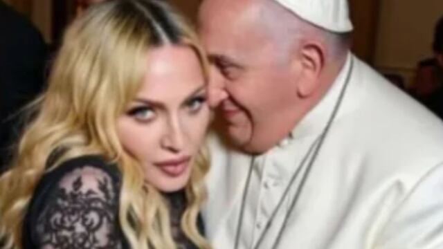 Madonna comparte fotos de ella con el Papa creadas con inteligencia artificial