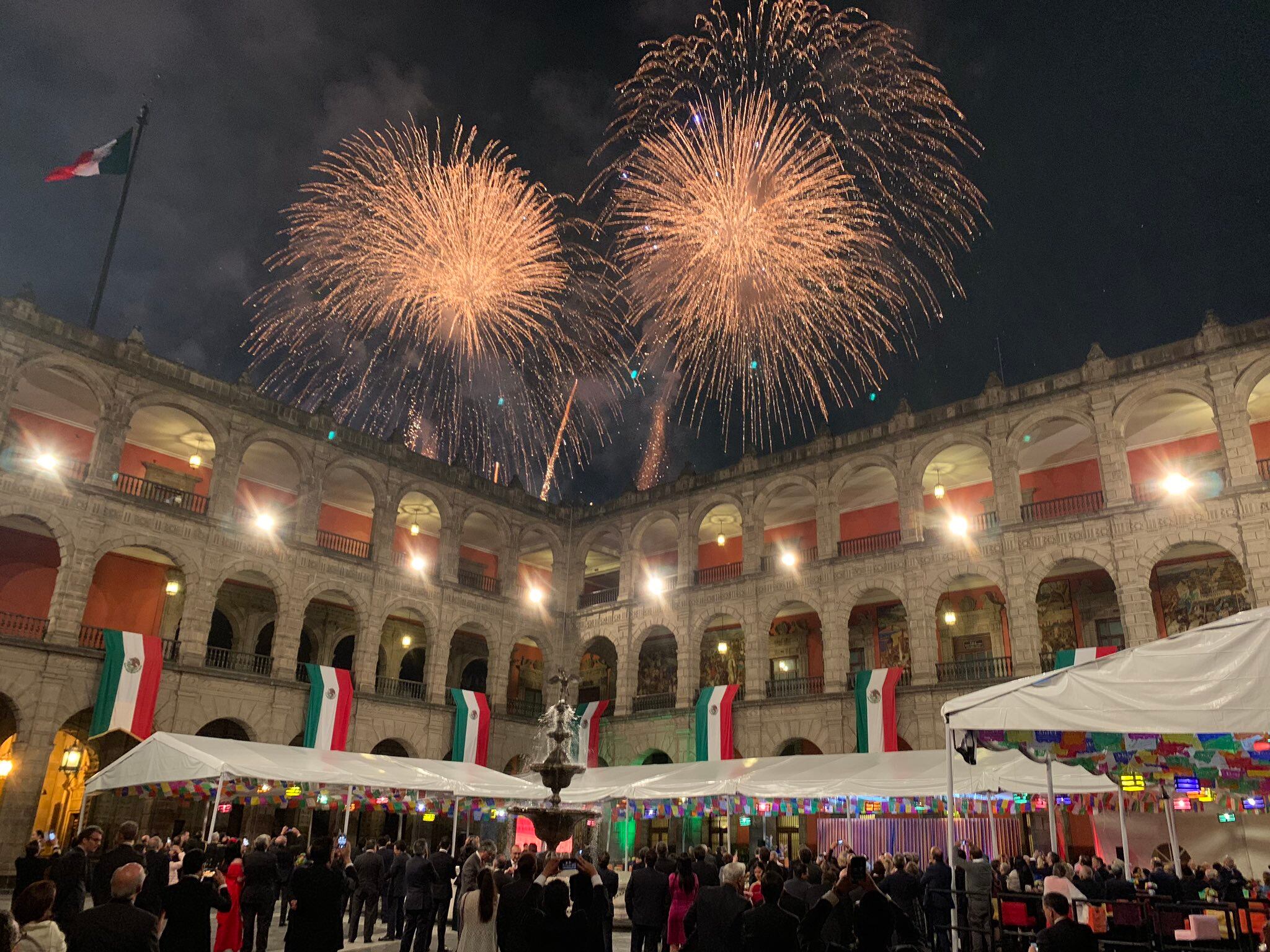 Cena en Palacio Nacional 15 septiembre 2019.