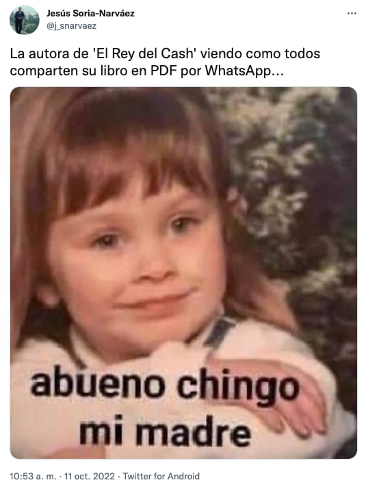 Memes por la filtración del libro ‘El Rey del Cash’ en Twitter