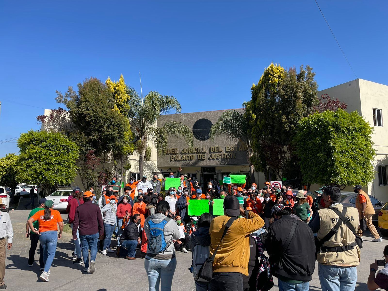 Manifestación en la UDLAP