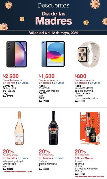 Ofertas Costco cuponera Día de las Madres hoy al 12 de mayo