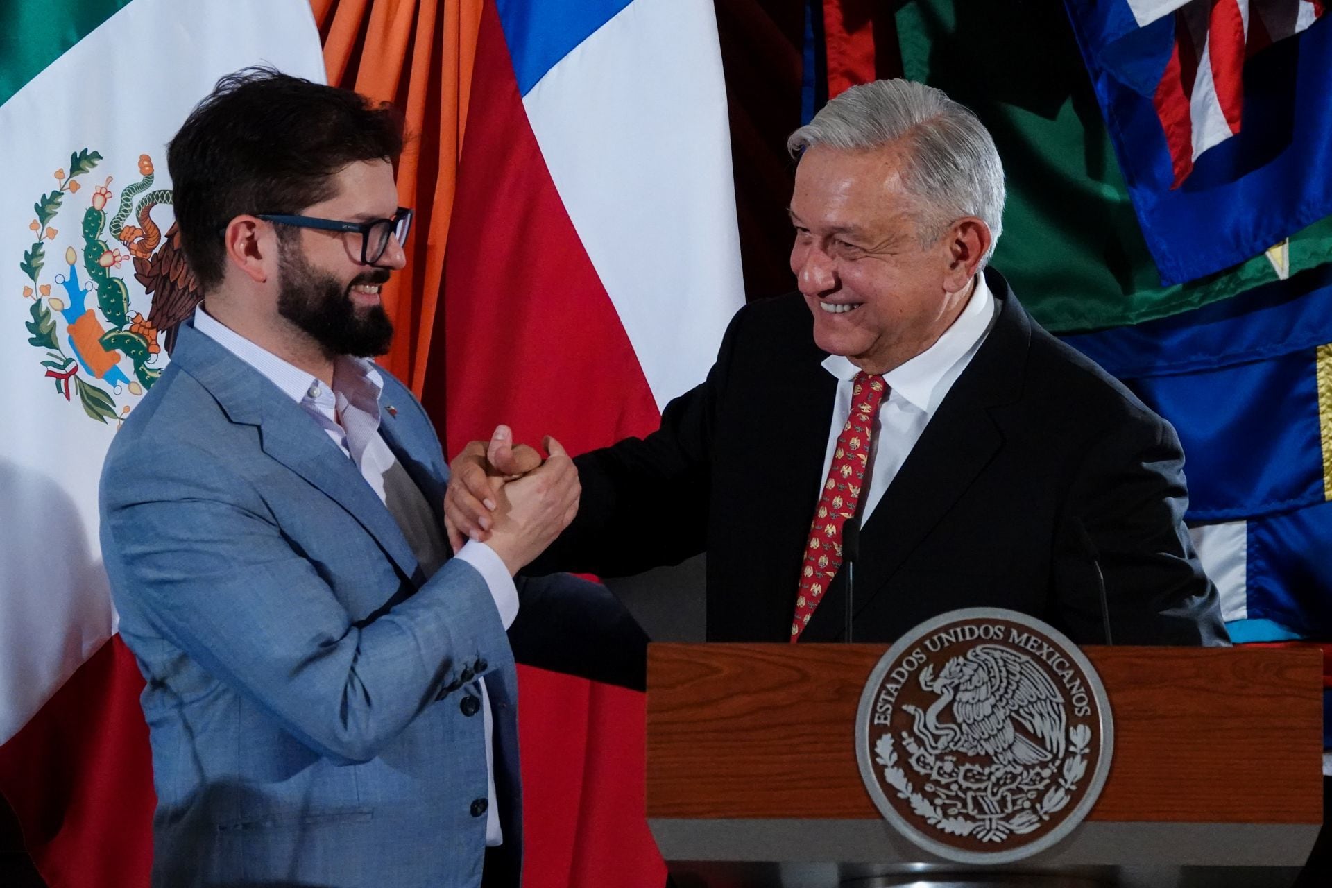 Gabriel Boric y AMLO