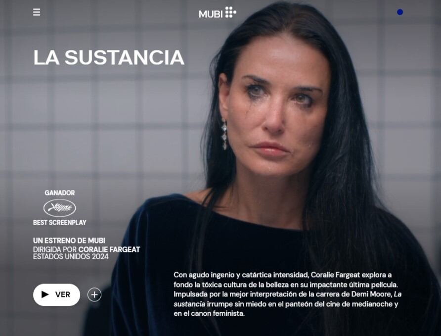 La Sustancia en streaming