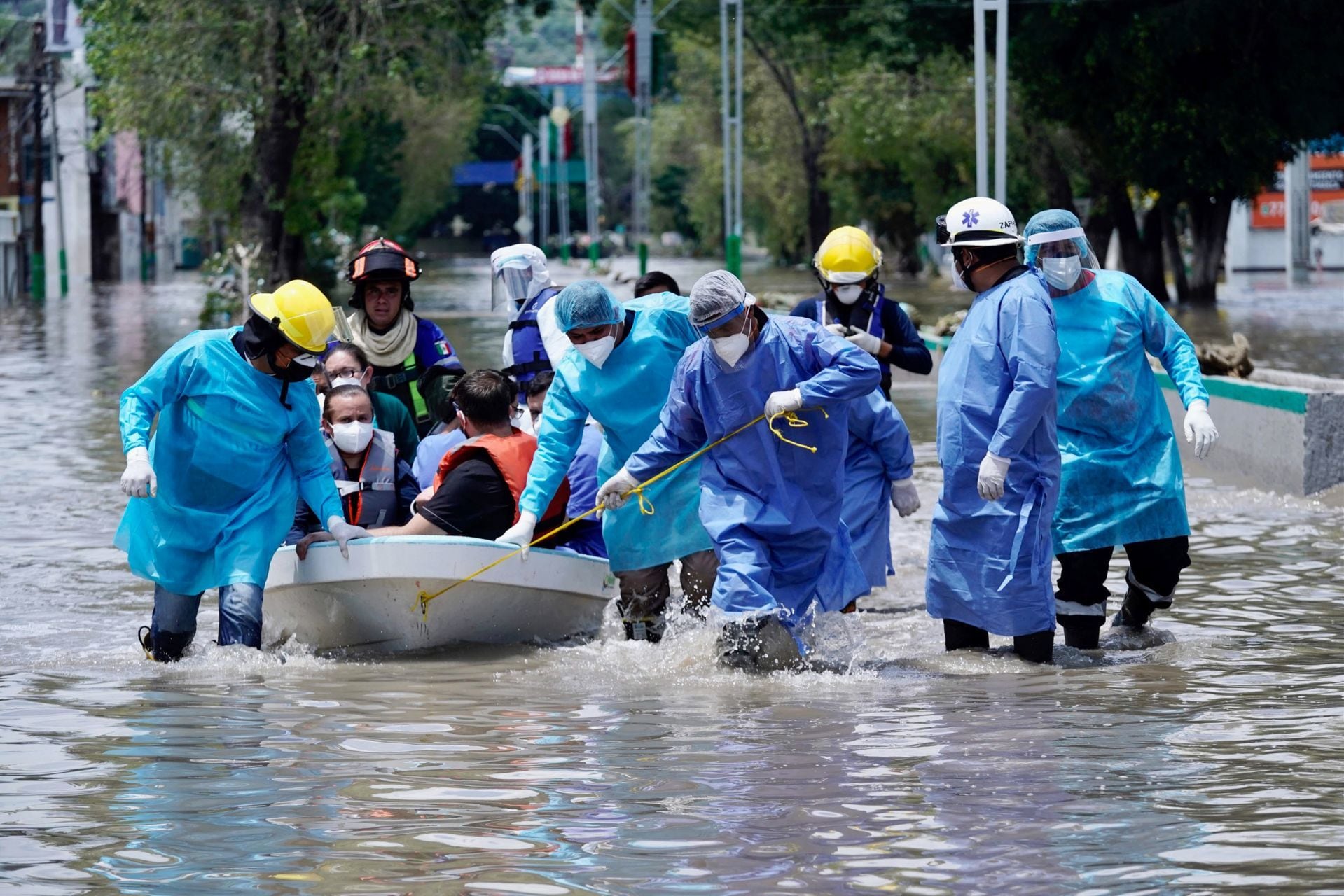 Inundación en hospital del IMSS en Tula