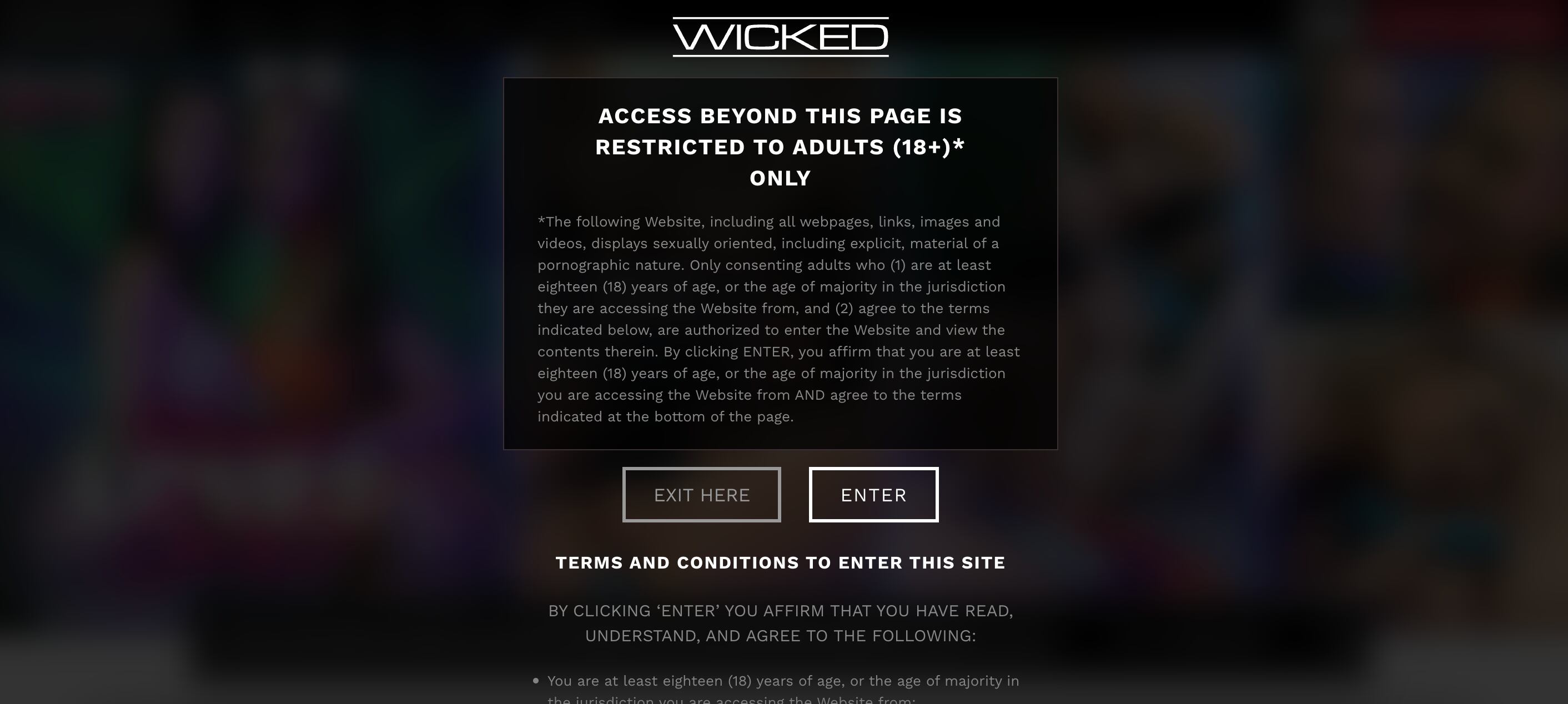 Sitio para adultos Wicked