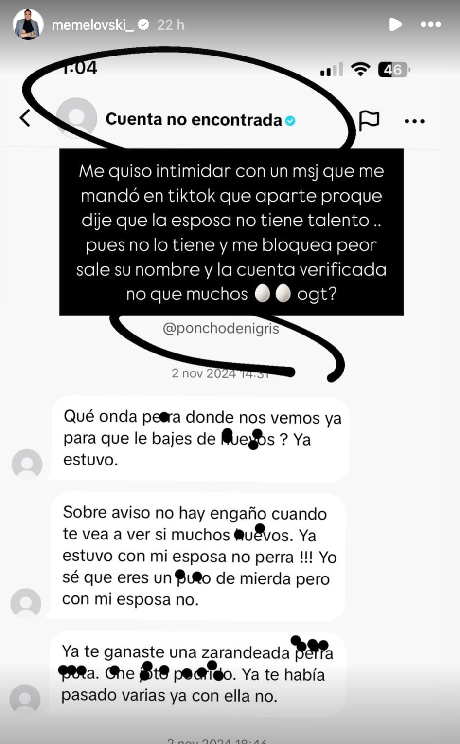 Andres Merigo, Memelovski / Poncho de Nigris