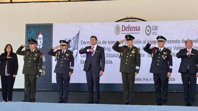 Juan Ramón Corona rinde protesta como coordinador estatal interino de la Guardia Nacional.