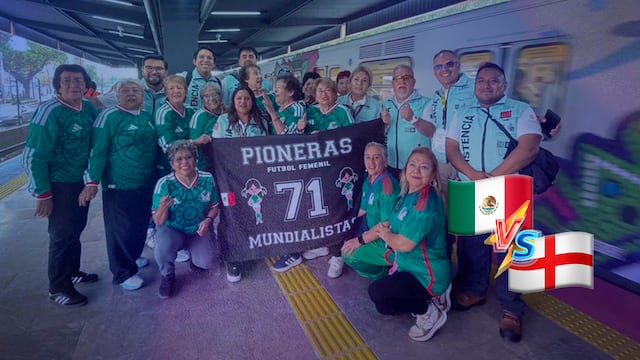 Las pioneras del 71 apoyan a la selección en el México vs Inglaterra