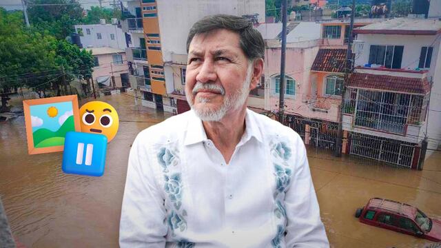 Gerardo Fernández Noroña pospone develación de su retrato por lluvias y denuncia contra ADN40 por volar dron en su casa