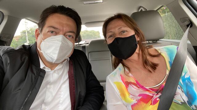 Mario Delgado y Tatiana Clouthier.