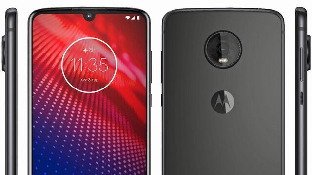 Imagen filtrada del Moto Z4.