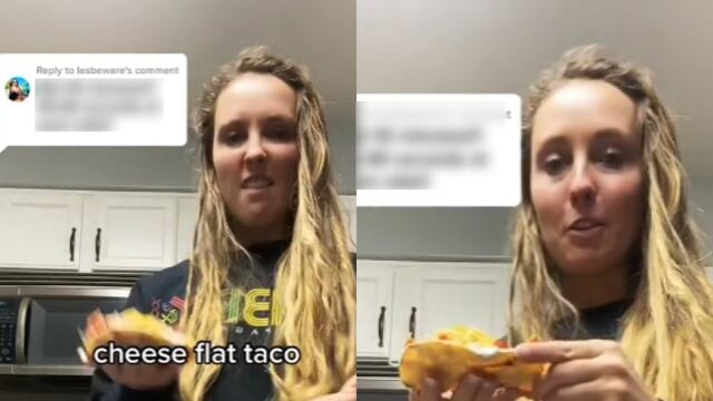 Joven asegura haber creado los "tacos planos"