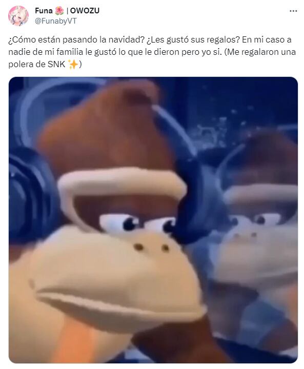 Meme de Navidad decepcionado con tu regalo