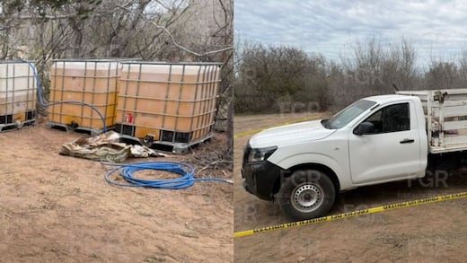 Hallan toma de huachicol en Guaymas y decomisan 2 mil 200 litros de diésel