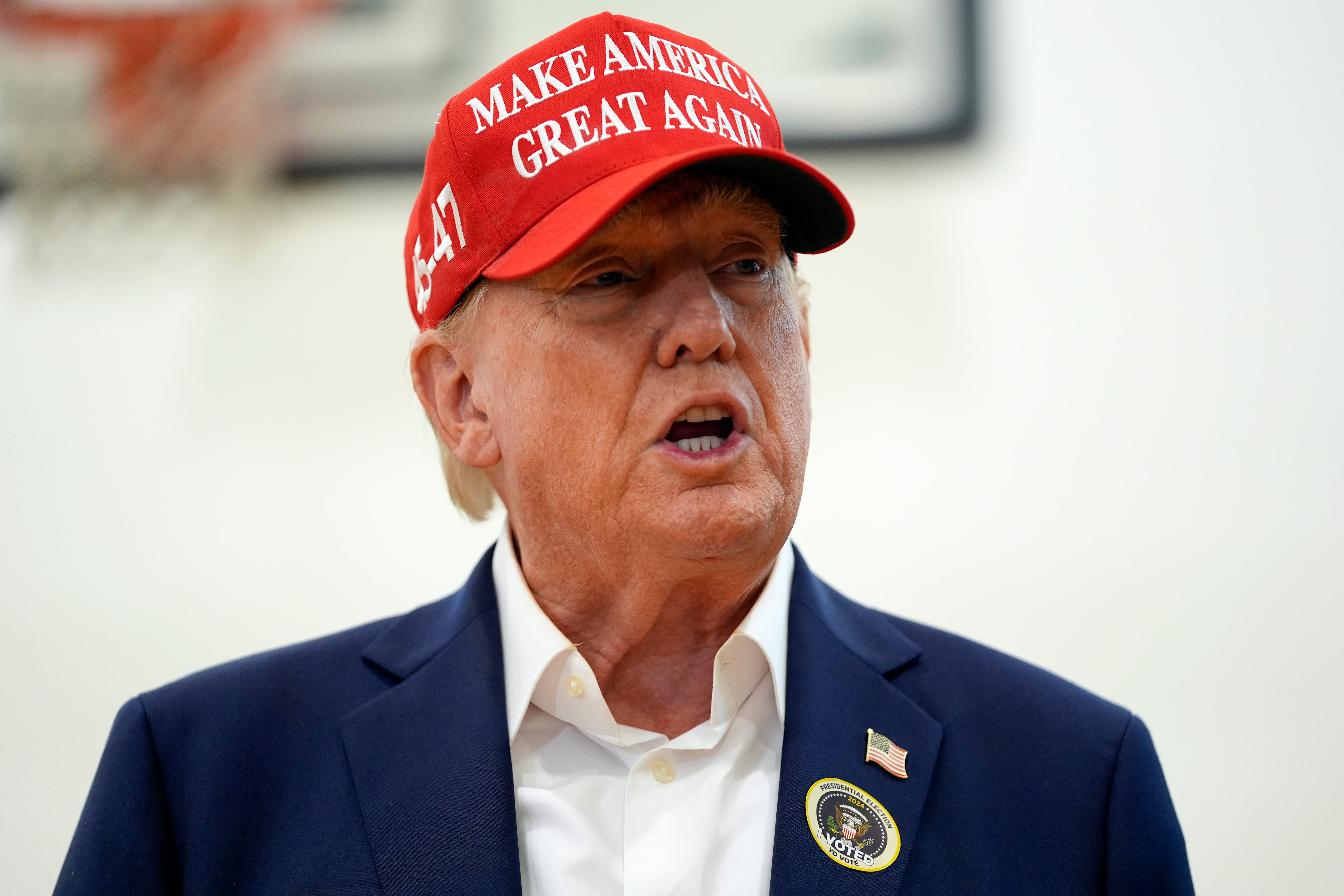 Donald Trump vota en Miami, Estados Unidos